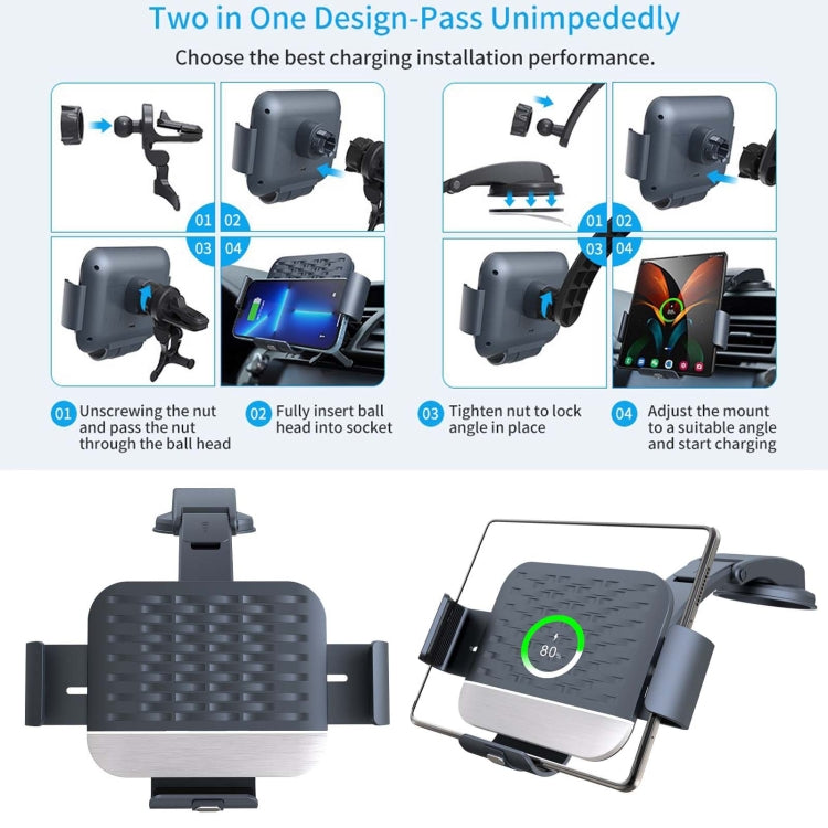 Folding Screen Mount with Wireless Charging