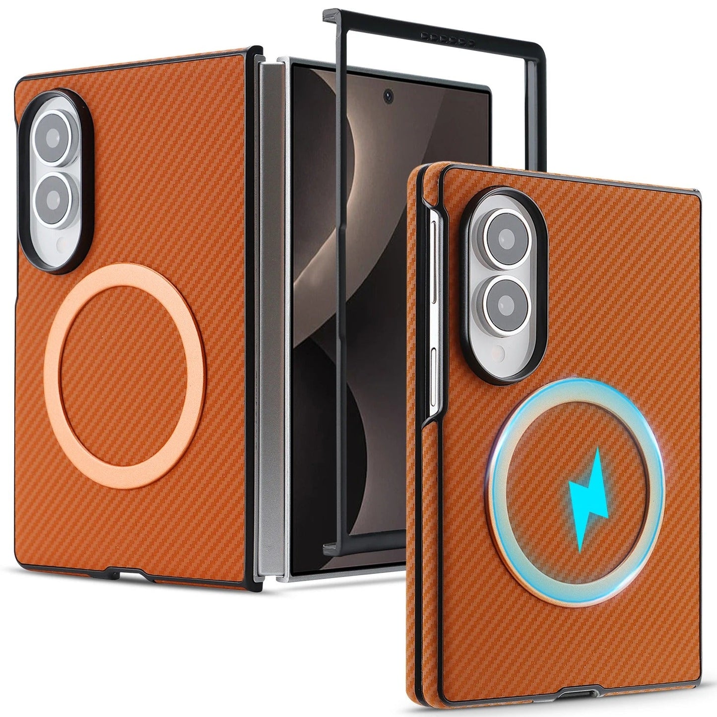 CarbonMag™ – MagSafe Carbon Grip Case for Galaxy Z Fold 8