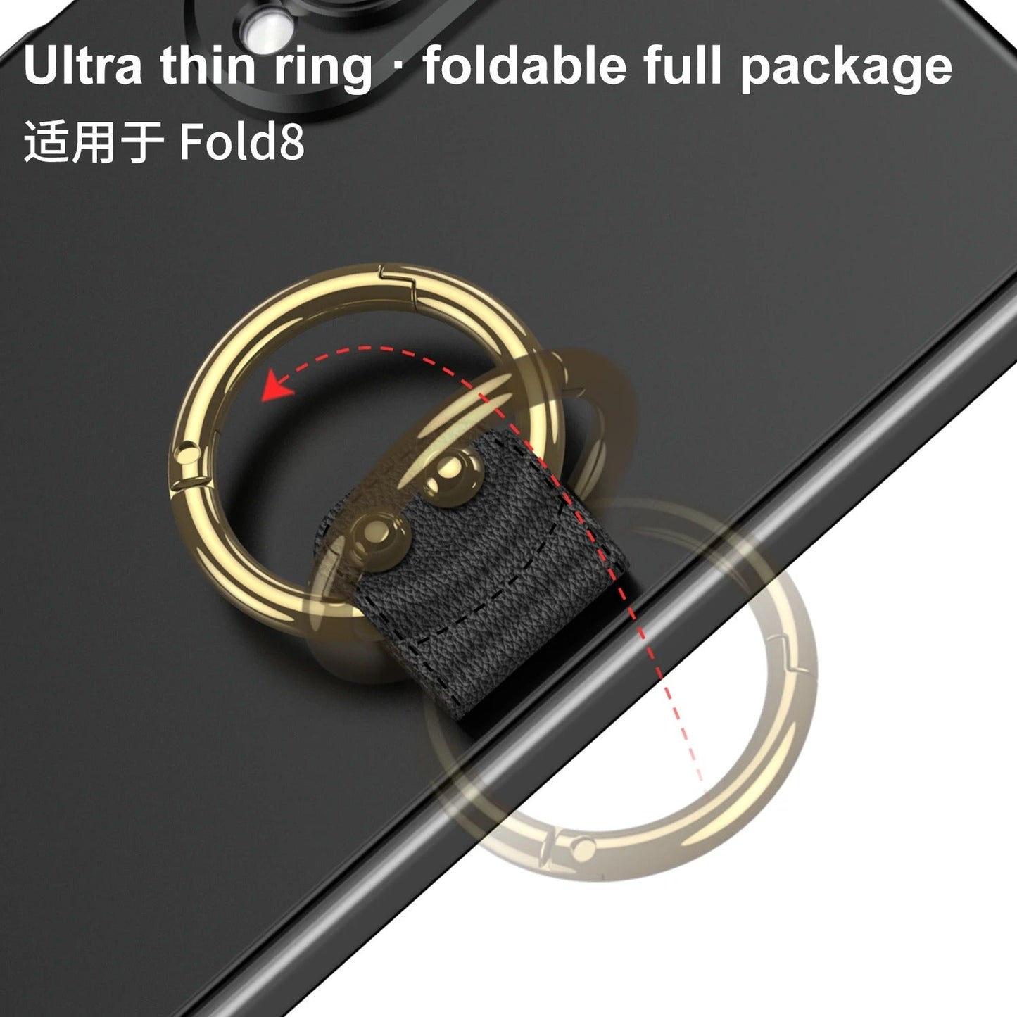 Galaxy Z Fold 8 Ultra-Thin Ring Holder Case