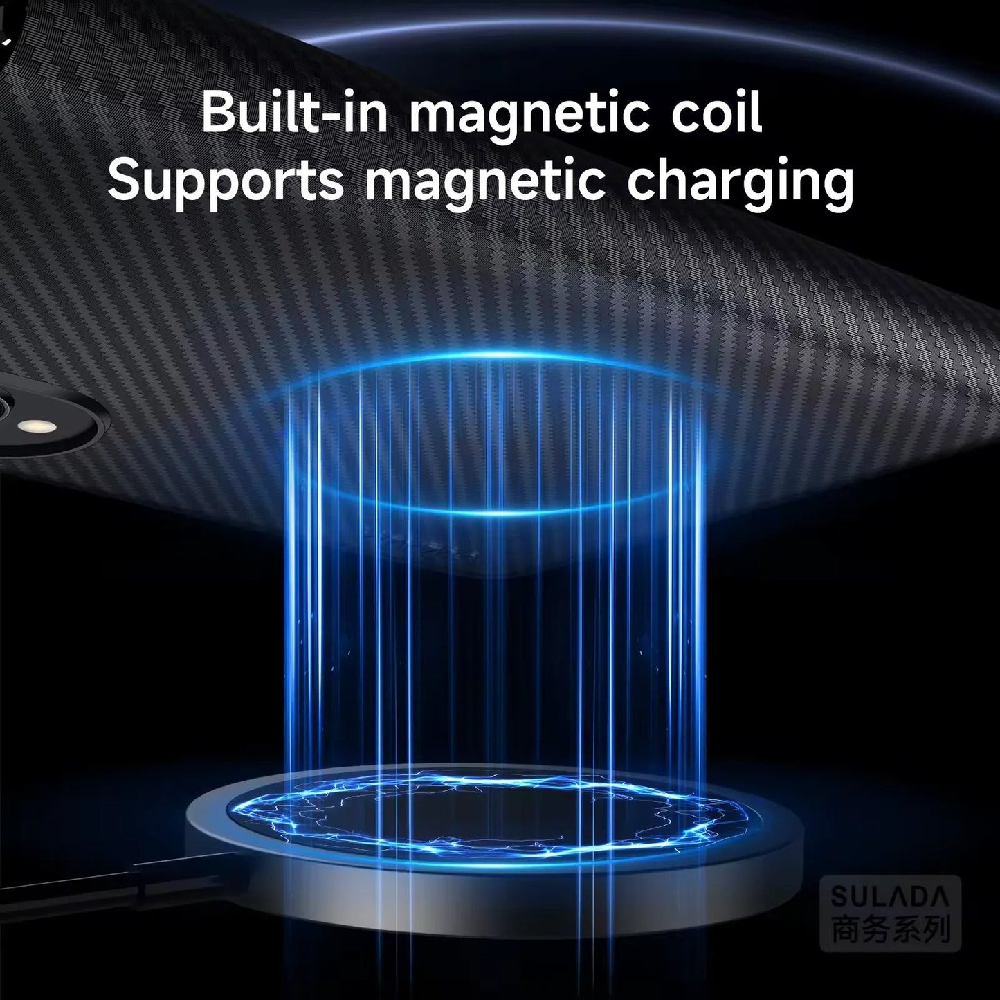 Magnetic Kevlar Feel Carbon Fiber Leather Case For Galaxy Z Fold 8