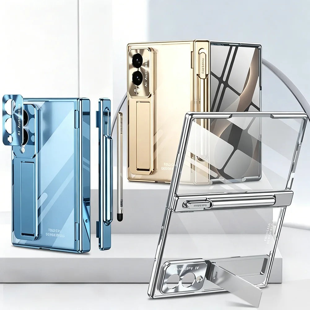 CrystalHinge™ – Clear Magnetic Kickstand Case for Galaxy Z Fold 8