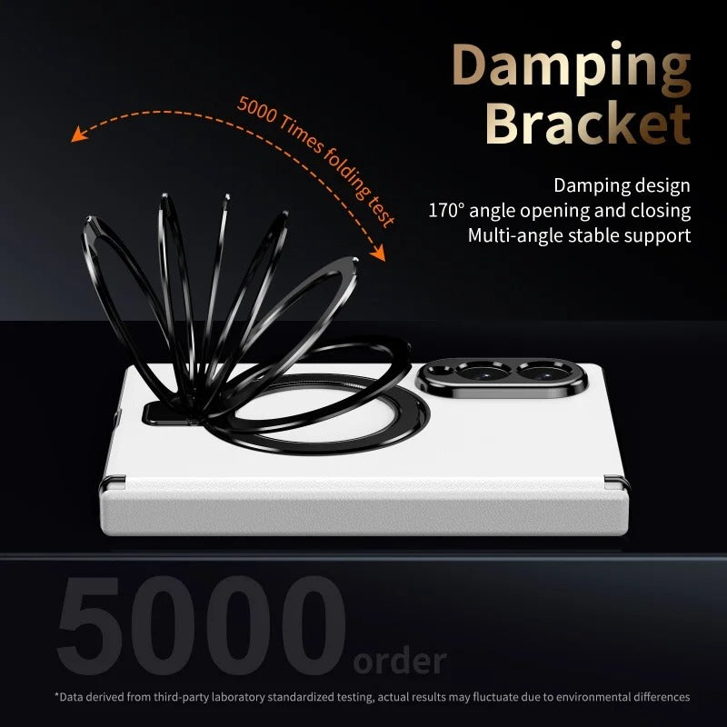 LuxeRing™ – Leather Ring Stand Case for Galaxy Z Fold 8