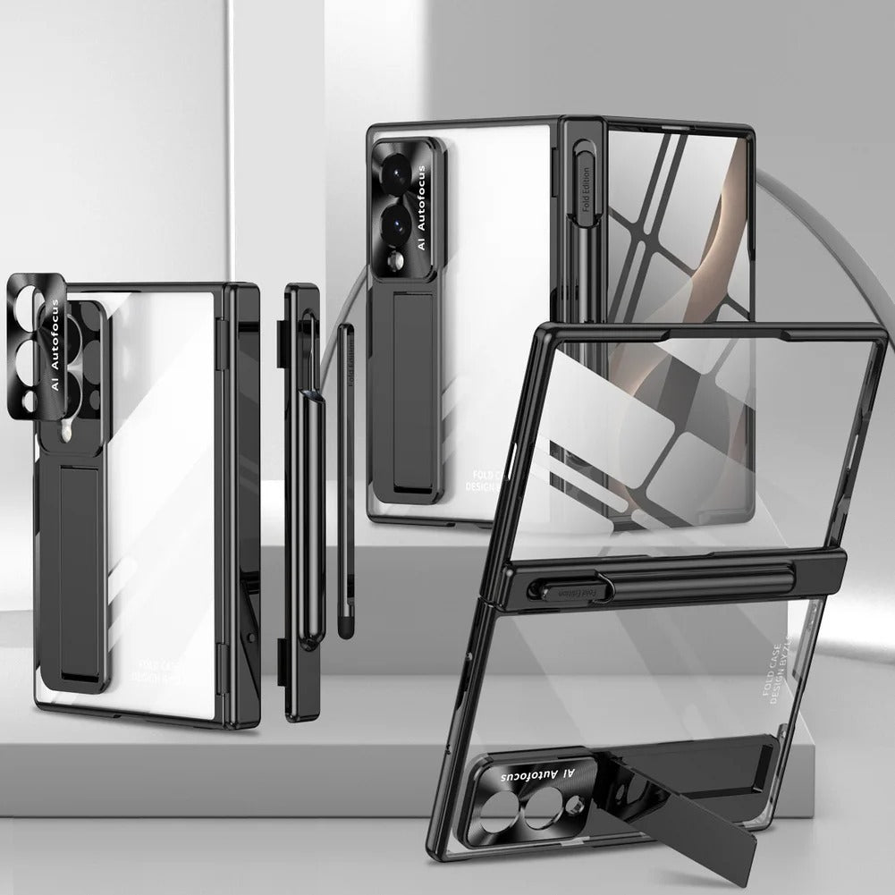 CrystalHinge™ – Clear Magnetic Kickstand Case for Galaxy Z Fold 8