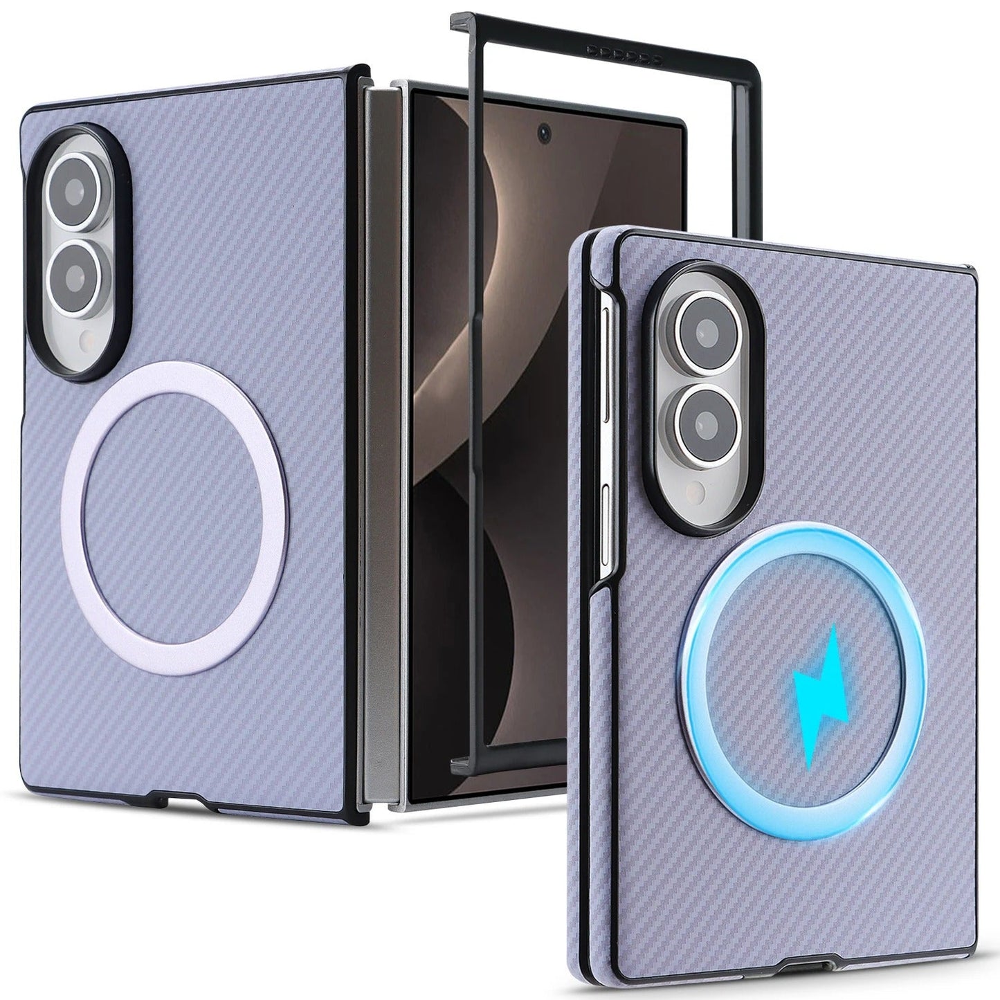 CarbonMag™ – MagSafe Carbon Grip Case for Galaxy Z Fold 8