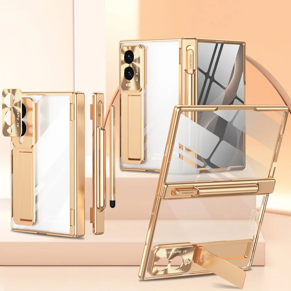 CrystalHinge™ – Clear Magnetic Kickstand Case for Galaxy Z Fold 8