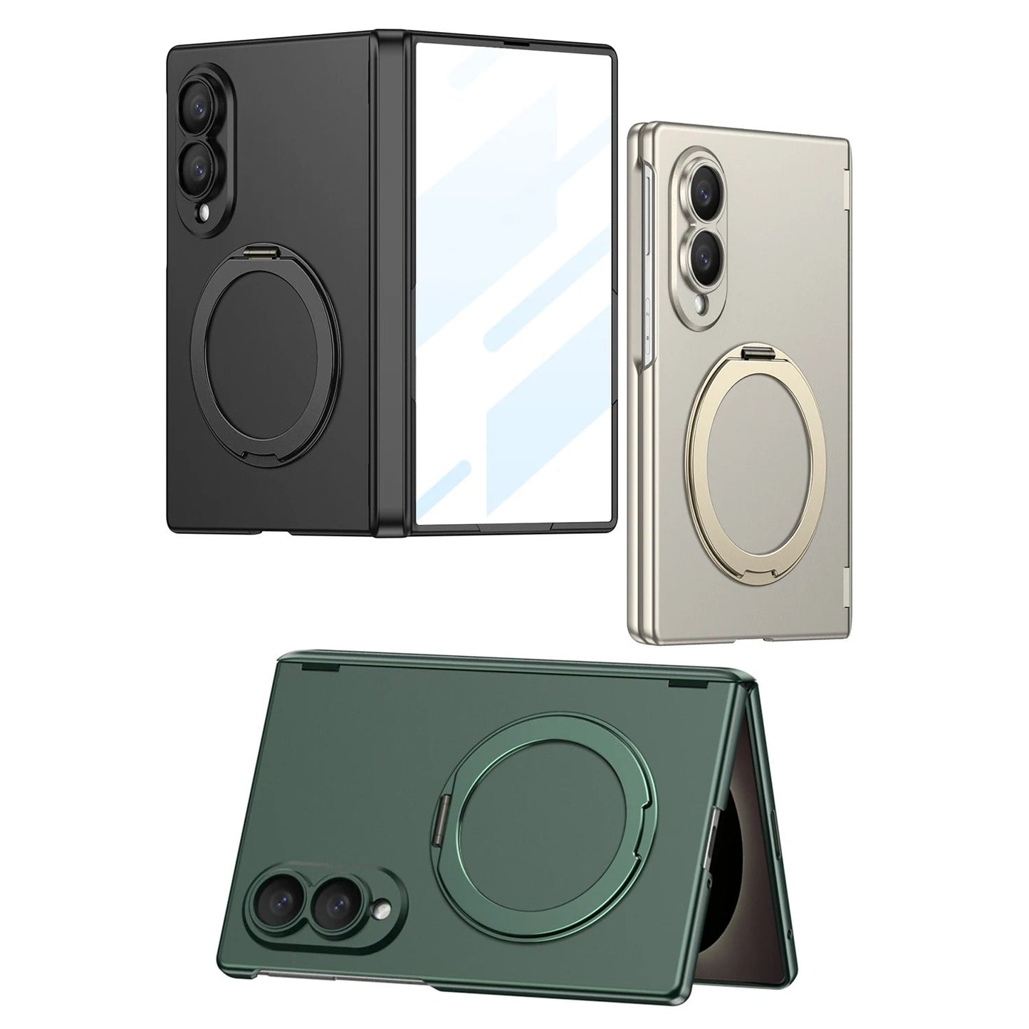 Galaxy Z Fold 8 Magnetic Ring Kickstand Case