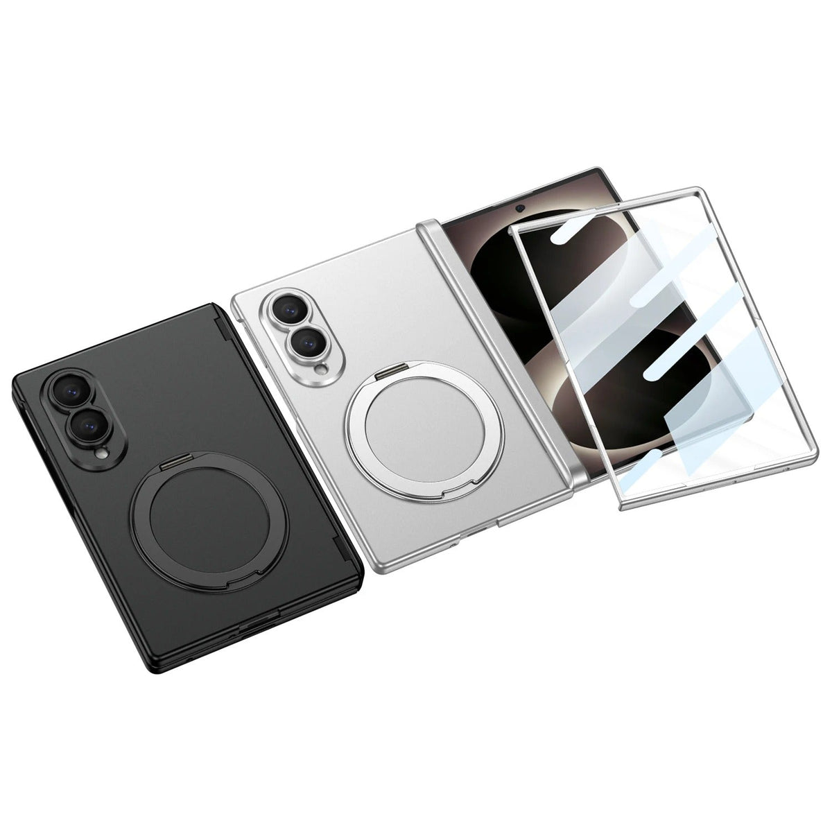 Galaxy Z Fold 8 Magnetic Ring Kickstand Case