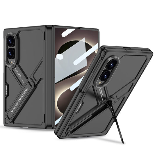 Armor Full-Body Protection Case For Galaxy Z Fold 8 – Hidden Kickstand,Tempered Glass Screen Protector