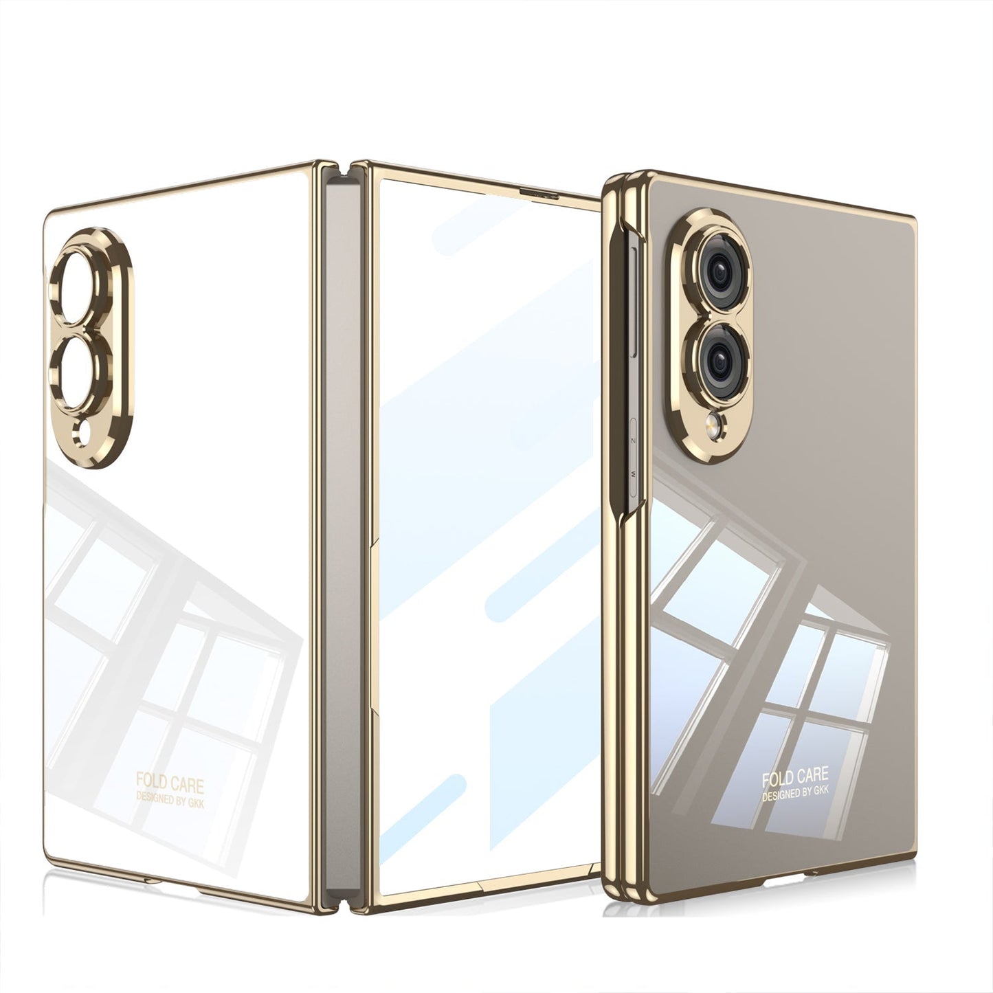 Galaxy Z Fold 8 Luxury Slim Case – Premium Matte Gold Full Coverage Foldable Phone Cover