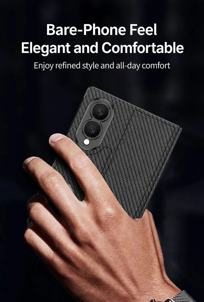 Galaxy Z Fold 8 Luxury Leather Kickstand Case