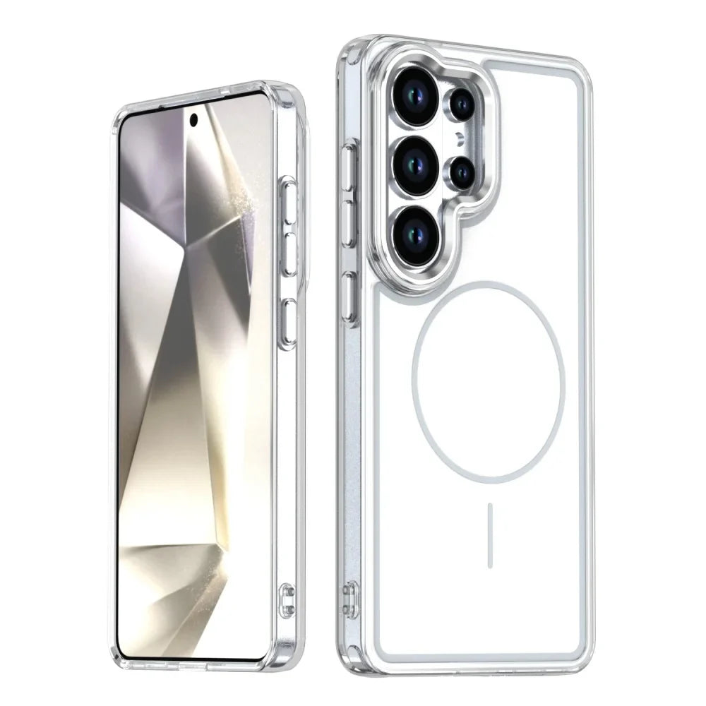 Galaxy S26 Ultra MagSafe Color Block Case – Bold Two-Tone Design & Qi2 Wireless Charging Cover