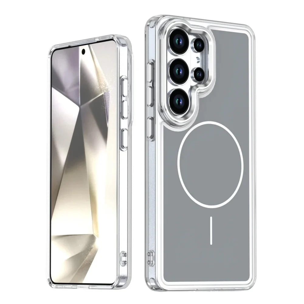 Galaxy S26 Ultra MagSafe Color Block Case – Bold Two-Tone Design & Qi2 Wireless Charging Cover