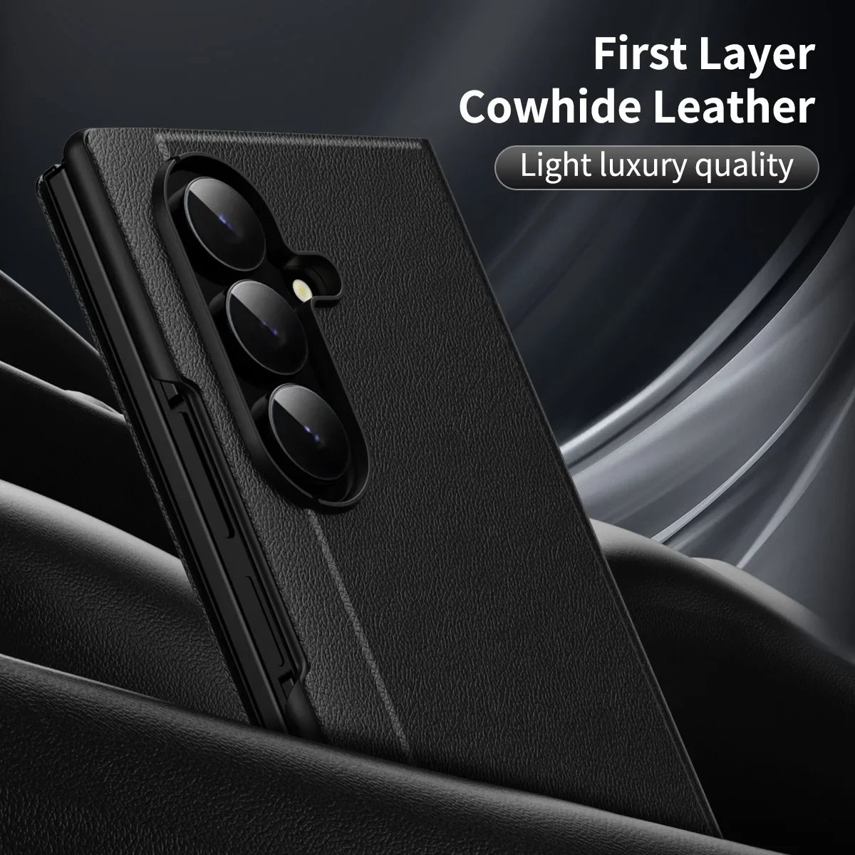 Titan™ Leather Armor | Galaxy Z TriFold 2026 Hinge Case