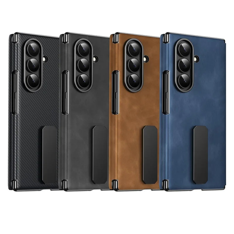 Titan™ Dual-Hinge Leather Armor | Galaxy Z TriFold 2026 Case