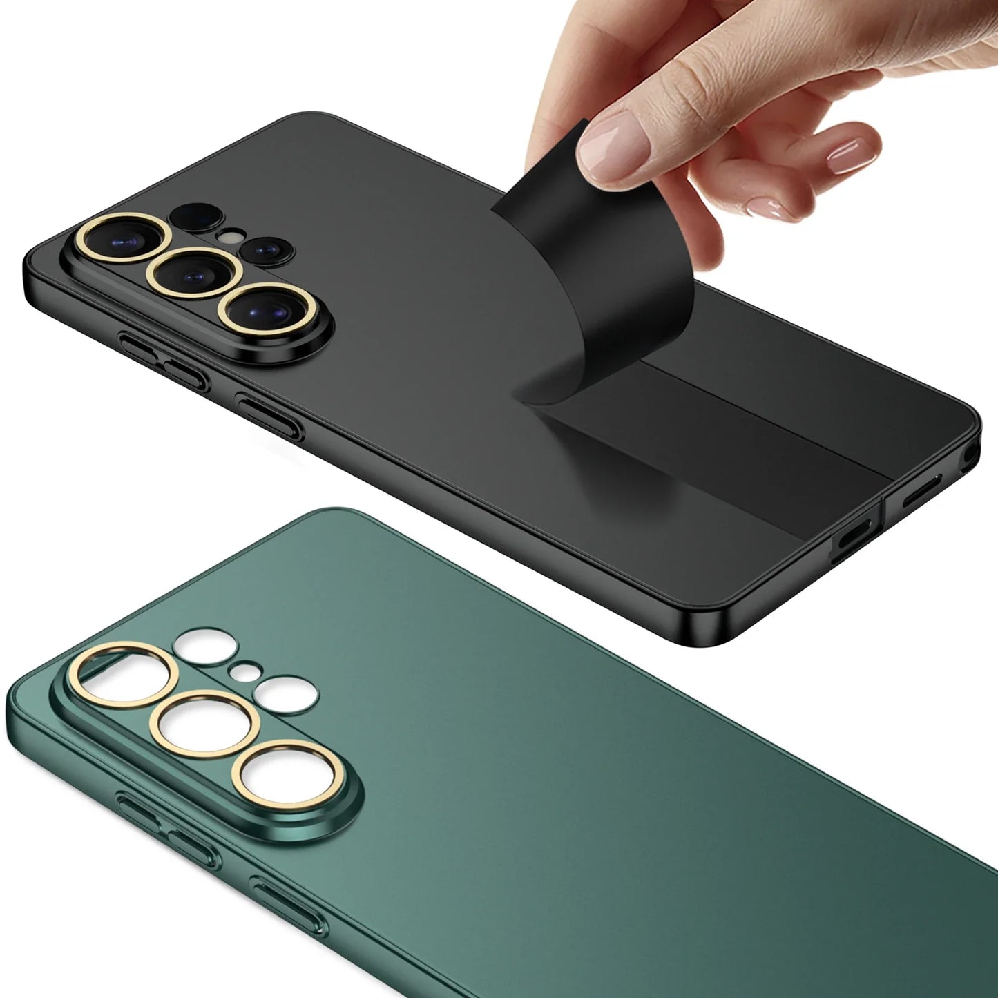 Galaxy S26 Ultra Soft Matte Silicone Case – Semi-Transparent Slim Cover