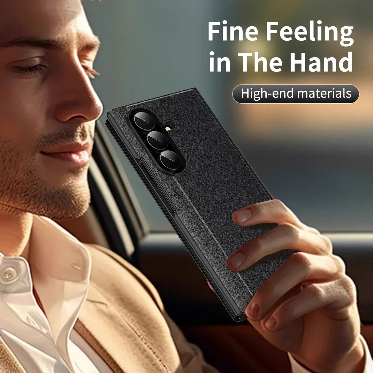 Titan™ Leather Armor | Galaxy Z TriFold 2026 Hinge Case