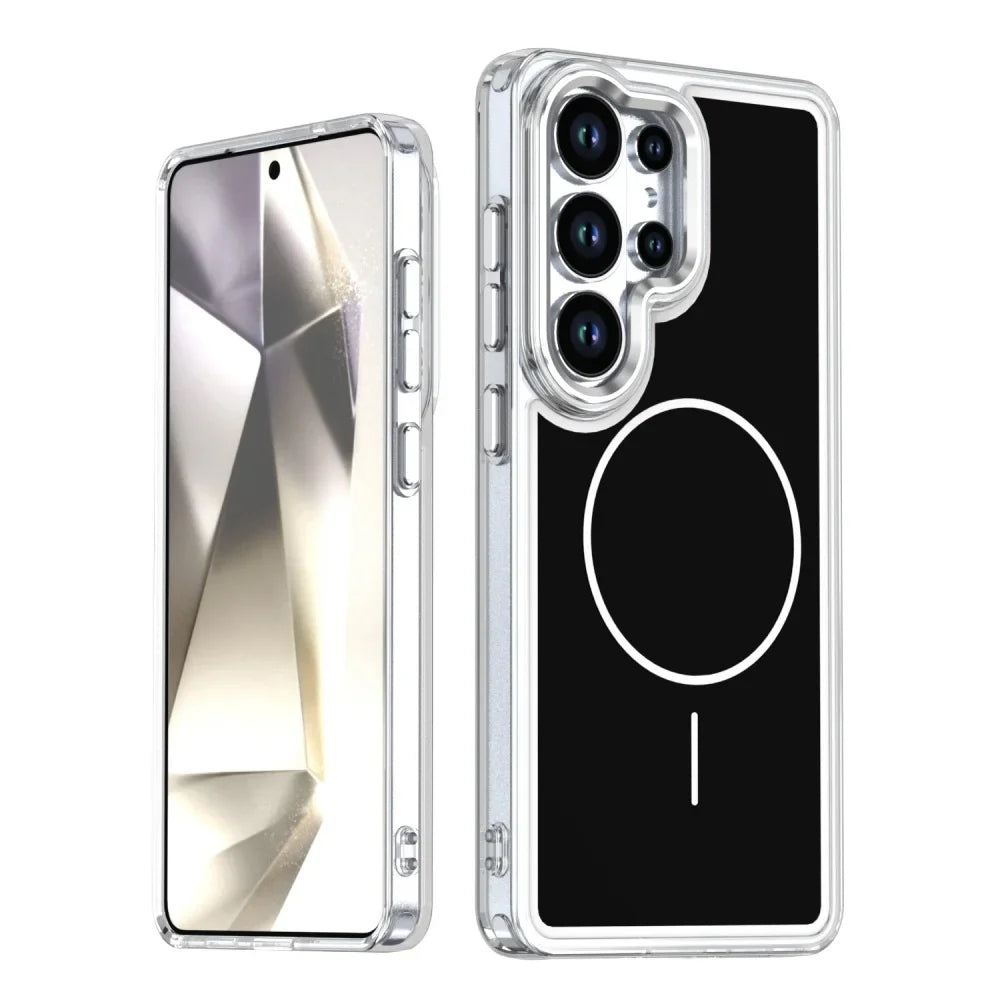 Galaxy S26 Ultra MagSafe Color Block Case – Bold Two-Tone Design & Qi2 Wireless Charging Cover