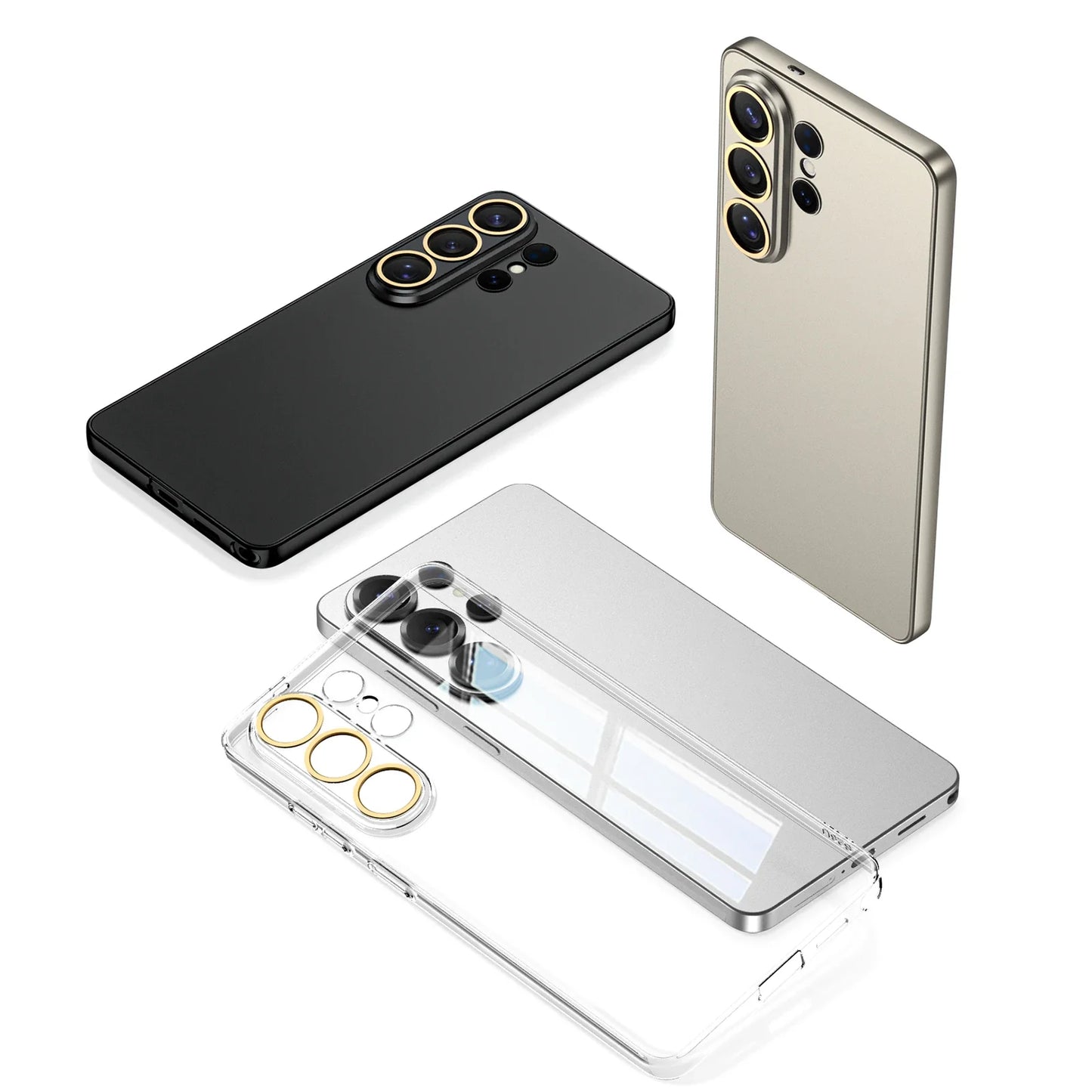 Galaxy S26 Ultra Soft Matte Silicone Case – Semi-Transparent Slim Cover