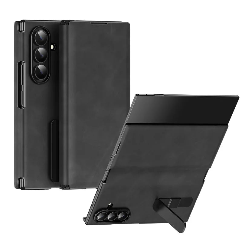 Titan™ Dual-Hinge Leather Armor | Galaxy Z TriFold 2026 Case