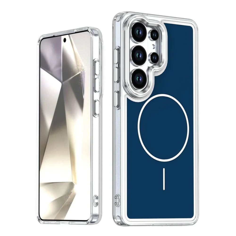 Galaxy S26 Ultra MagSafe Color Block Case – Bold Two-Tone Design & Qi2 Wireless Charging Cover