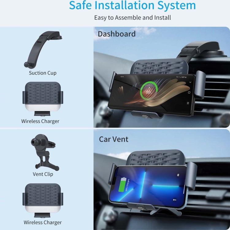 Folding Screen Mount with Wireless Charging