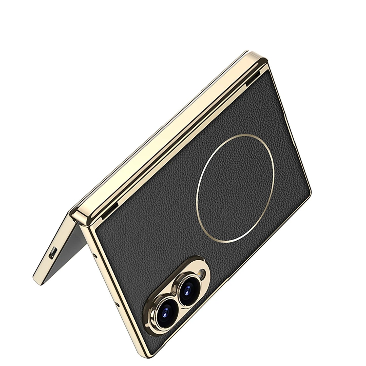 Galaxy Z Fold 8 Ultra Magnetic Leather Case with Screen Protector