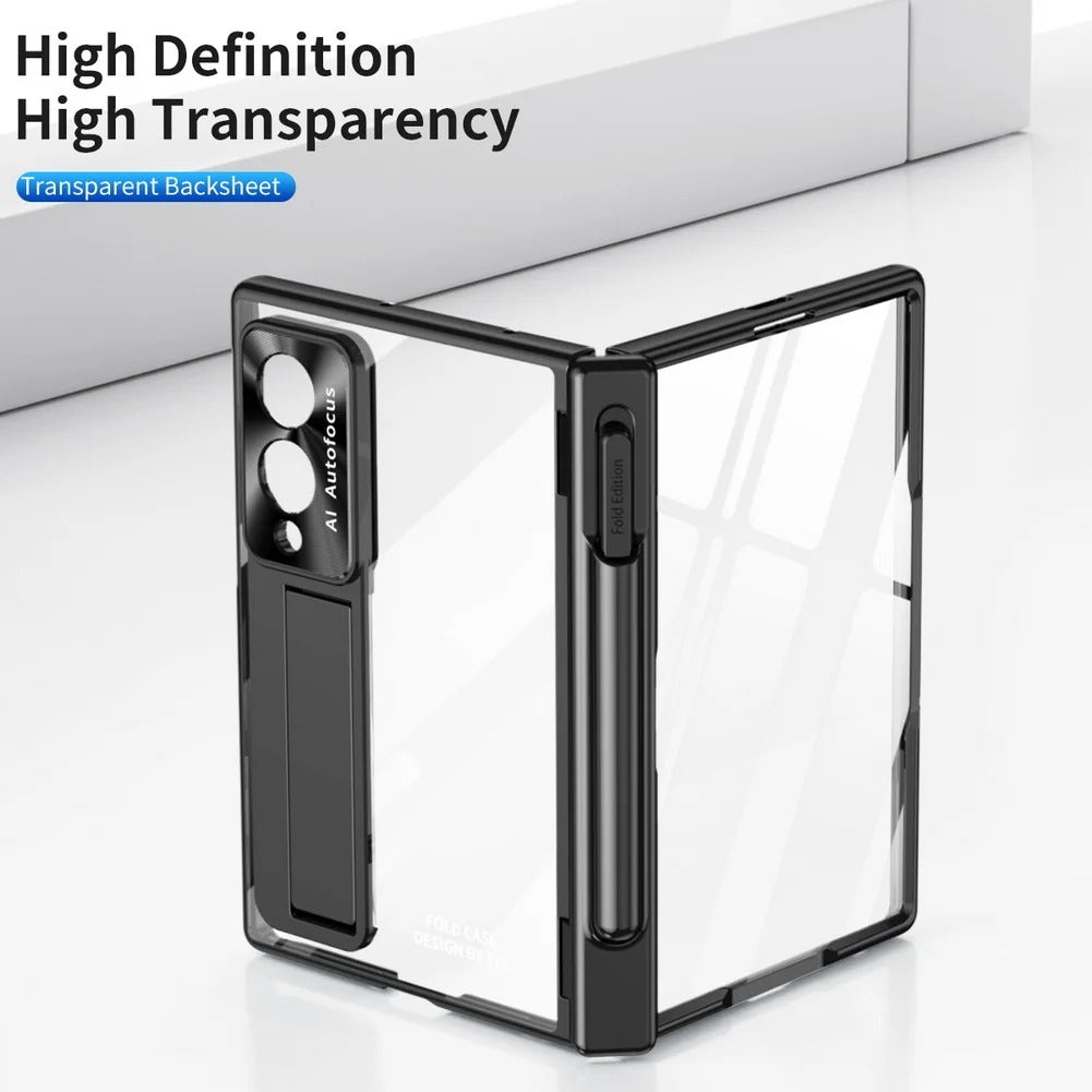 CrystalHinge™ – Clear Magnetic Kickstand Case for Galaxy Z Fold 8