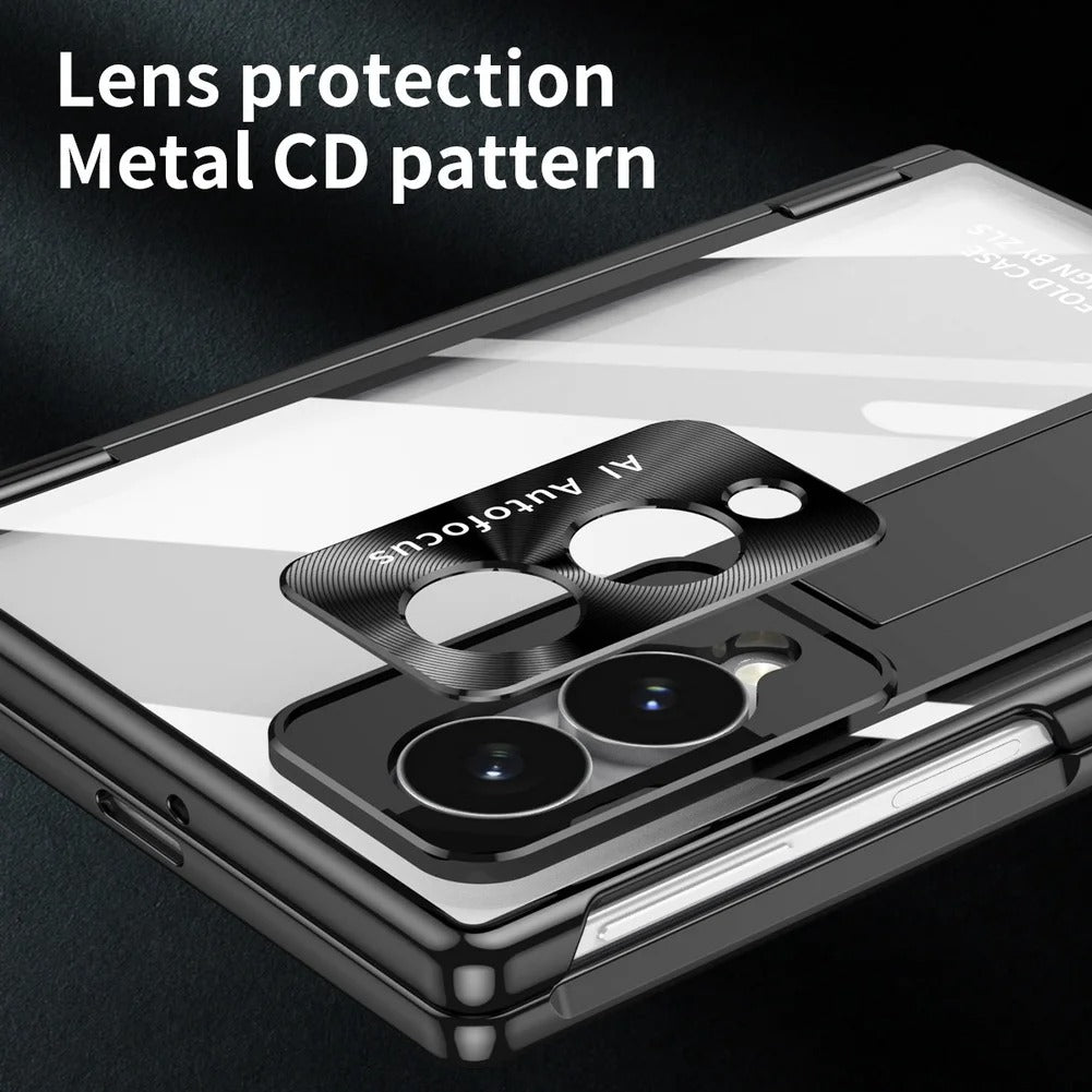 CrystalHinge™ – Clear Magnetic Kickstand Case for Galaxy Z Fold 8
