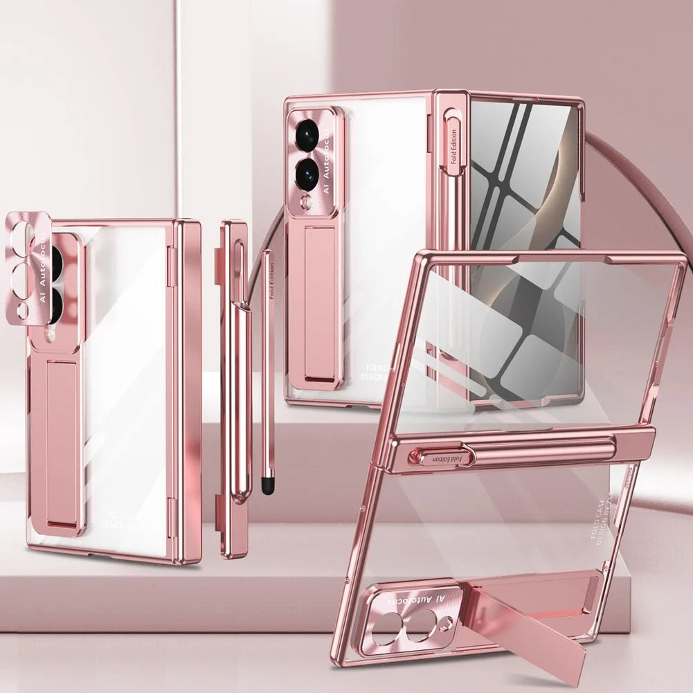 CrystalHinge™ – Clear Magnetic Kickstand Case for Galaxy Z Fold 8