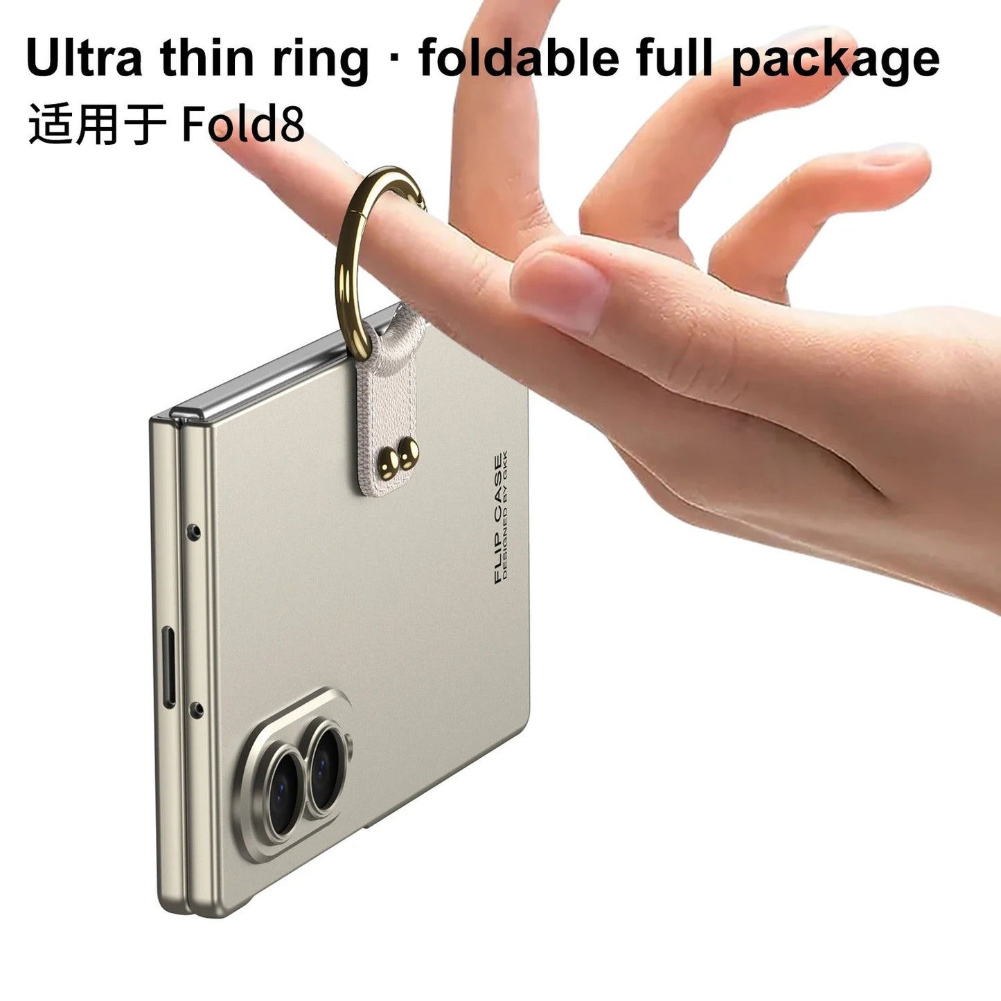Galaxy Z Fold 8 Ultra-Thin Ring Holder Case