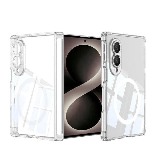 Galaxy Z Fold 8 Clear Magnetic Hinge Protection Case