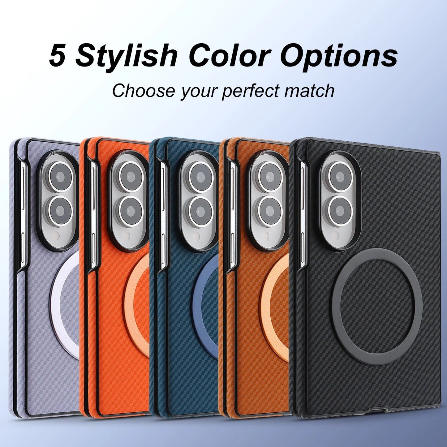 CarbonMag™ – MagSafe Carbon Grip Case for Galaxy Z Fold 8