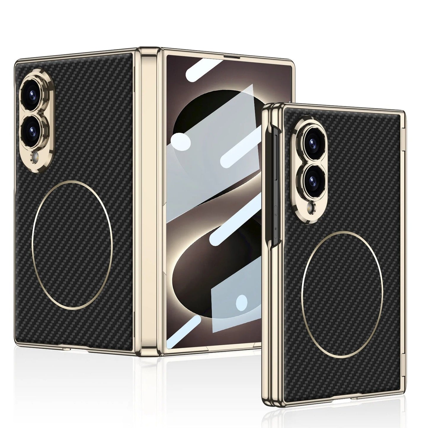 Galaxy Z Fold 8 Ultra Magnetic Leather Case with Screen Protector