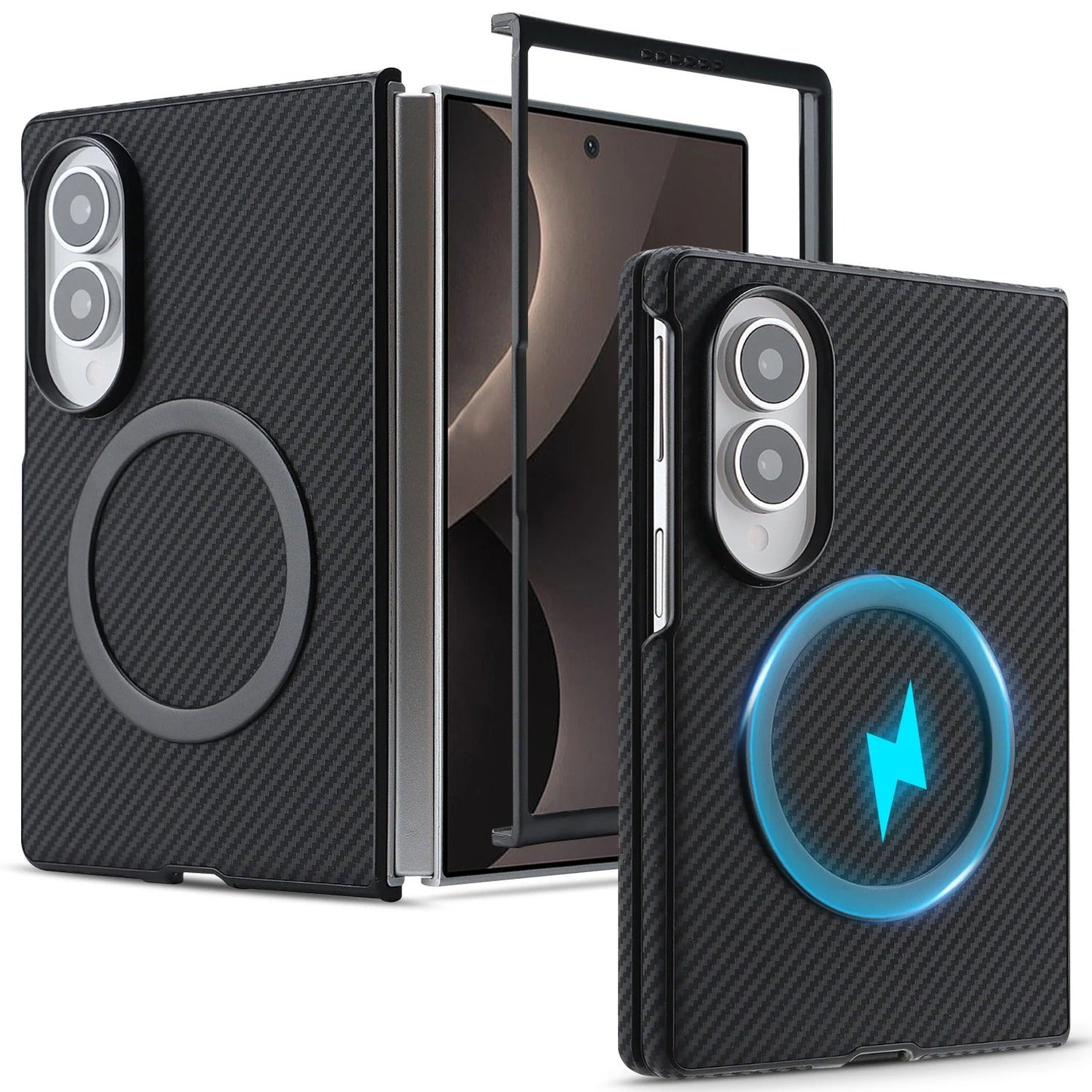 CarbonMag™ – MagSafe Carbon Grip Case for Galaxy Z Fold 8