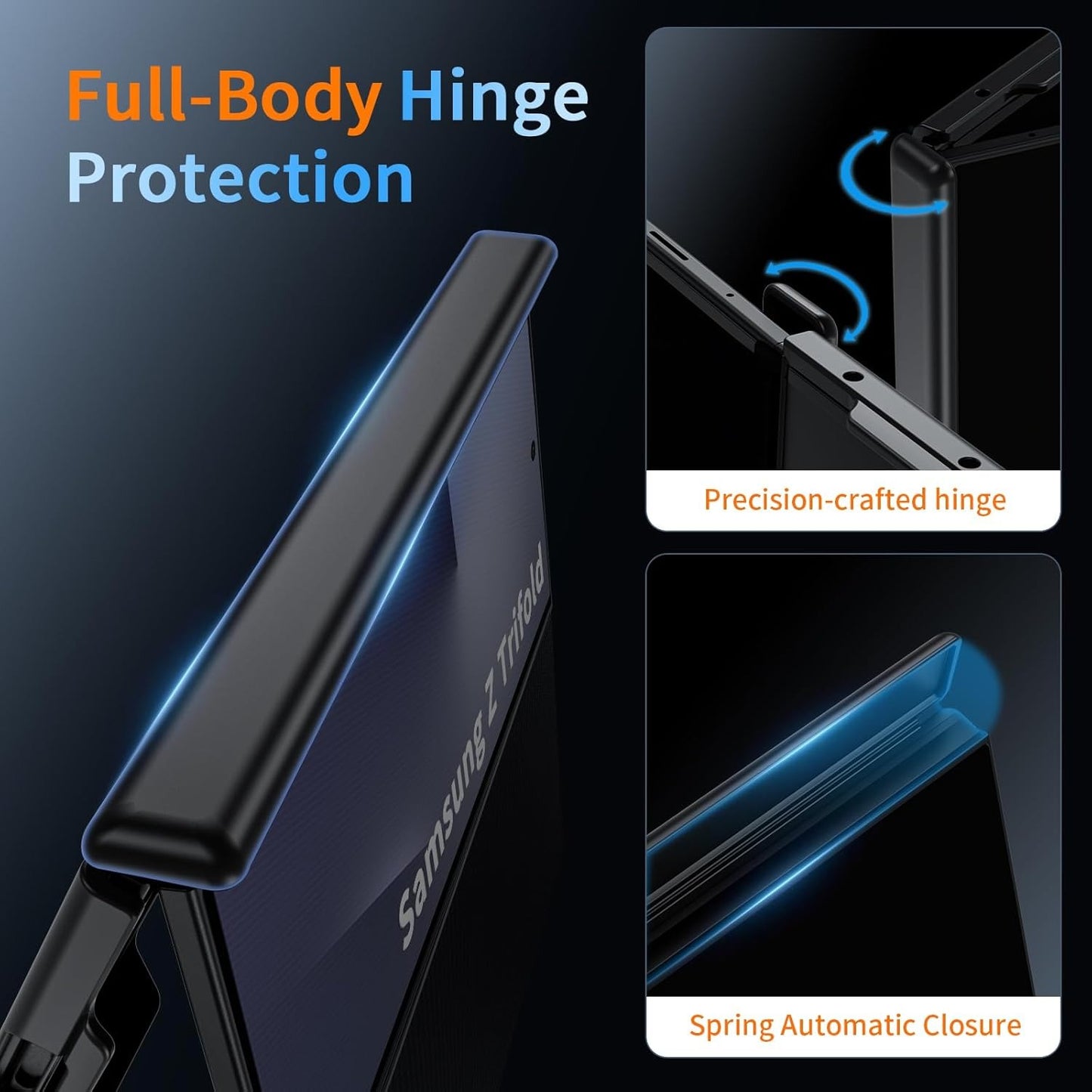Titan™ Armor Galaxy Z TriFold 2026 Magnetic Stand Case | Dual-Hinge Guard & 360 Kickstand